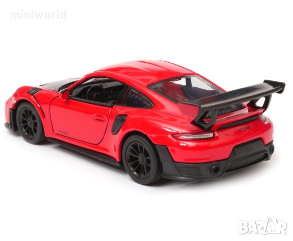Porsche 911 GT2 RS - мащаб 1:36 на KinSmart моделът е нов в кутийка, снимка 4 - Колекции - 42687511
