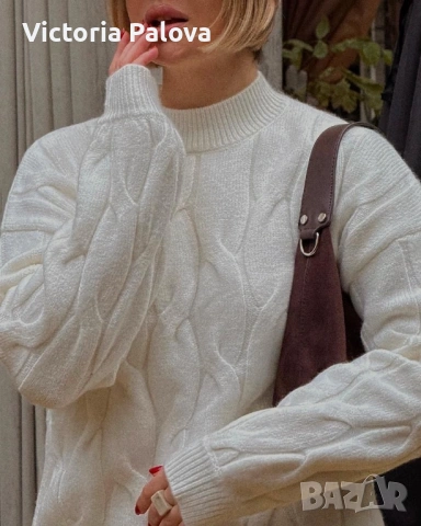 Зимен пуловер унисекс STEFANEL - автентичен италиански шик от чиста нова вълна, снимка 10 - Блузи с дълъг ръкав и пуловери - 53031084