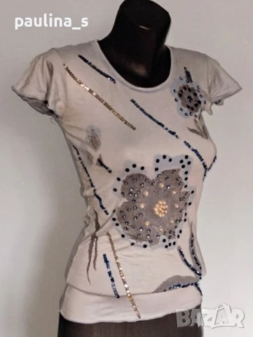 Четири различни броя / Еластична блуза тип тениска, с къс ръкав / "Roberto Sarto" , снимка 4 - Тениски - 26696649