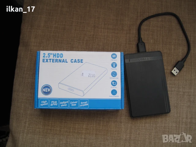 Кутия Нова за диск HDD 2.5", SATA, USB 3.0 НОВА Внос от Германия!, снимка 4 - Друга електроника - 51236260