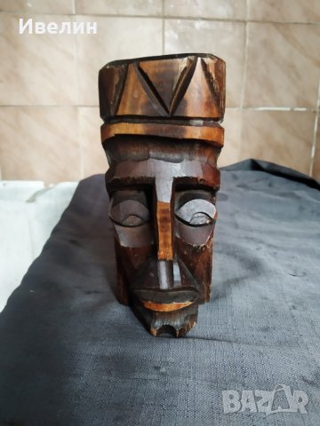 стар дървен свещник, снимка 2 - Антикварни и старинни предмети - 29221602