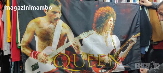 QUEEN on stage Flag-90 см -150 см, снимка 2 - Китари - 42845920