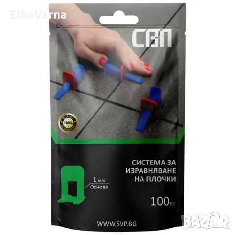 ИЗРАВНИТЕЛ ЗА ПЛОЧКИ – ОСНОВА 1 ММ 100 БР., снимка 1