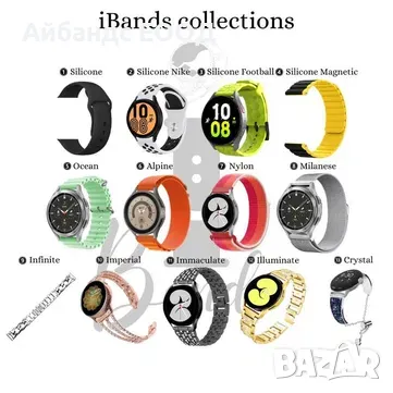 Текстилни каишки с велкро за Samsung/Huawei/Amazfit/Garmin, снимка 12 - Каишки за часовници - 49407874