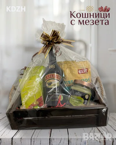 Подаръчни кошници с мезета, снимка 4 - Подаръци за рожден ден - 56365417