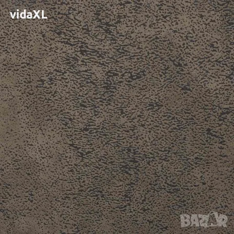 vidaXL Разтегателен диван с подлакътници тъмносив 54см изкуствена кожа, снимка 7 - Дивани и мека мебел - 56147488