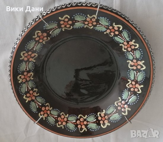 СТЕННА чиния Германия подпис на известна авторка с метално окачване, снимка 1