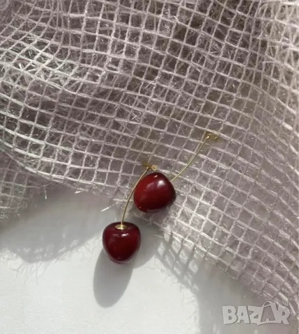 Атрактивни обеци череши, снимка 4 - Обеци - 48955698