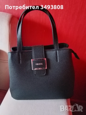 Стилна черна дамска чанта 