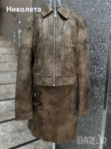 Комплект яке с пола 2 цвята , снимка 4 - Якета - 51618646