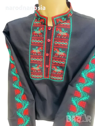 МЪЖКА РИЗА С БРОДИРАНА ШЕВИЦА - Модел 28, снимка 5 - Други - 48157423