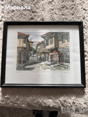 Цветна графика,Несебър,цена 45 евро.