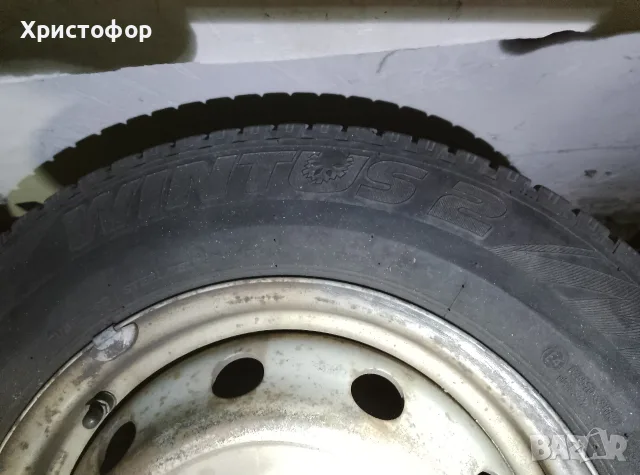 4бр. зимни гуми lassa с железни джанти 195/70R15 C, снимка 9 - Гуми и джанти - 56202645