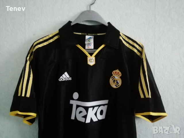Real Madrid Raul 1999 2000 2001 Adidas AWAY оригинална тениска фланелка Реал Мадрид екип Раул , снимка 5 - Тениски - 52817321