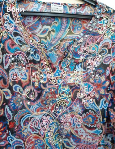 Свободна и ефирна дамска туника, снимка 4 - Туники - 40768623