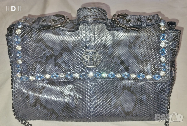 PHILIPP PLEIN оригинална ПИТОН ХЛ чанта, снимка 6 - Чанти - 53931221