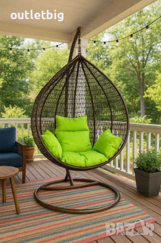 Люлка градинска висяща люлка тип гнездо,яйце–Промоция!