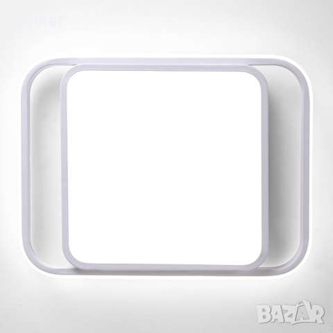 Модерна квадратна LED таванна лампа Naroume, 6500K, 38W, 5800 лумена