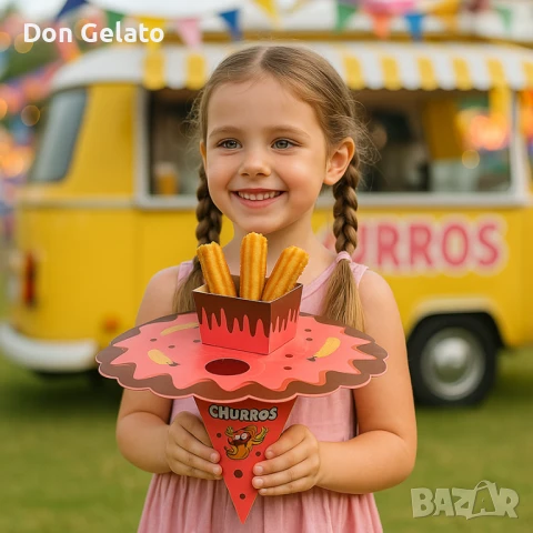 Кутия за чурос Сомбреро с място за сос, снимка 2 - Други - 51268224