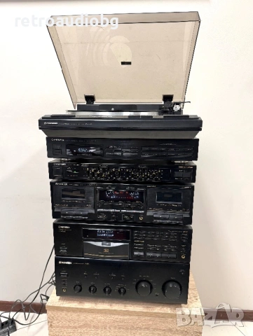 🔊Ретро аудио система сет PIONEER - усилвател, CD, дек, еквалайзер, тунер, грамофон и колони🔈, снимка 3 - Аудиосистеми - 53914416