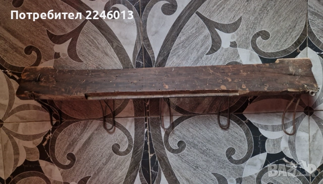 Антикварна закачалка за стена, снимка 4 - Антикварни и старинни предмети - 53212480