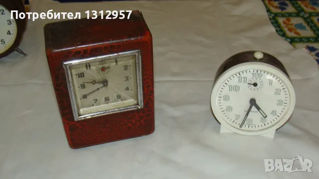 СТАРИ МЕХАНИЧНИ БУДИЛНИЦИ, снимка 3 - Антикварни и старинни предмети - 48752828