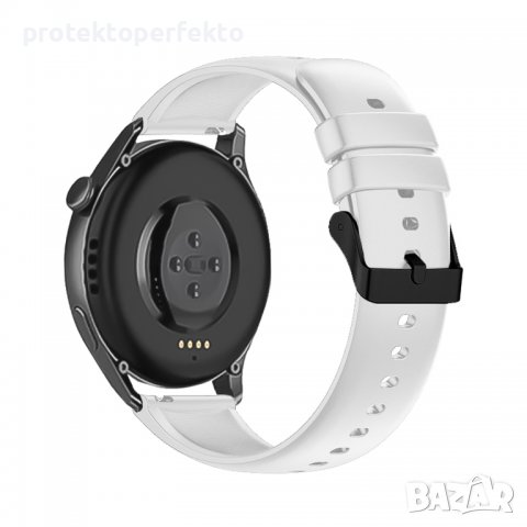 Силиконова каишка HUAWEI Watch GT 3, GT 3 Pro – 42/ 46mm бяла, снимка 2 - Каишки за часовници - 38088666