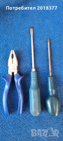 Комплект - клещи ,отвертки , снимка 1