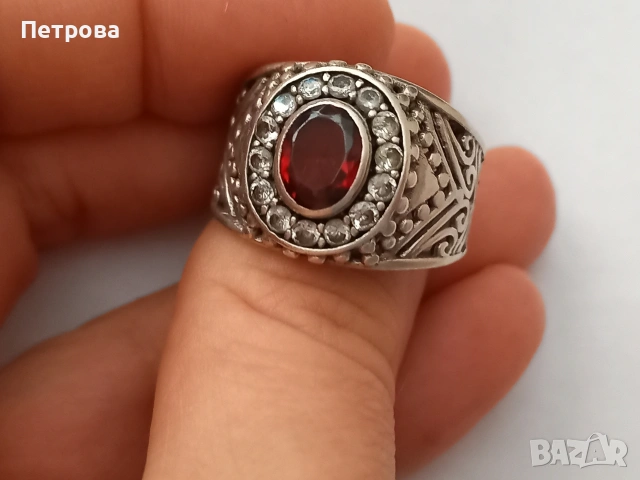 Четири броя мъжки сребърни пръстена, снимка 13 - Пръстени - 53887904