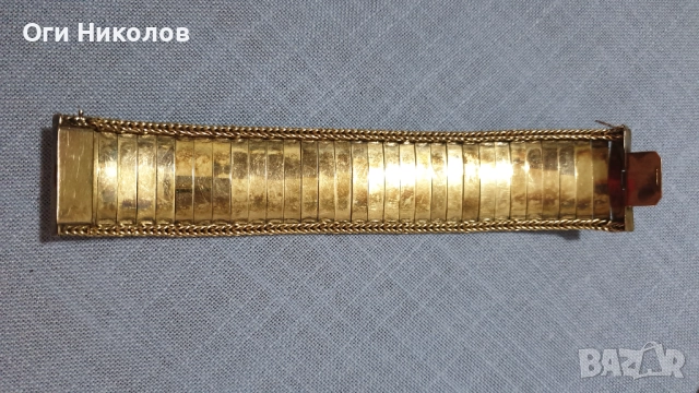 Изящна позлатена винтидж гривна, снимка 2 - Антикварни и старинни предмети - 52315311