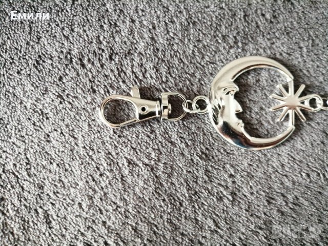 Колан верижка с луна в сребрист цвят, снимка 9 - Колани - 38077449