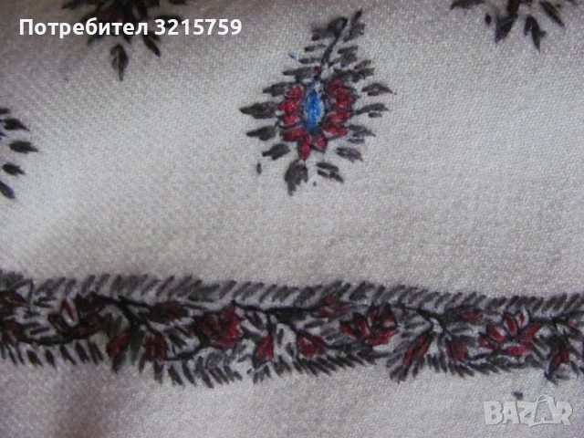 Покривка, ръчна бродерия , монограм 185х 92см., снимка 11 - Антикварни и старинни предмети - 50930185