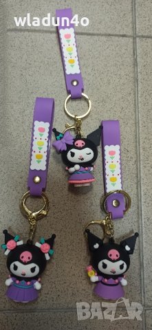 Японска кукла Sanrio Kuromi- ключодържател-7лв, снимка 3 - Фигурки - 42893663