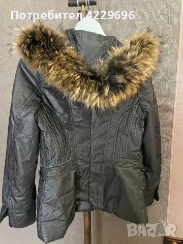 Яке с подвижна гарнитура от лисица