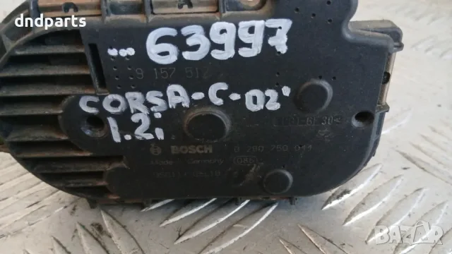 Дроселова клапа Opel Corsa C 1.2i 2002 9157512 0280750044 Corsa C (2000-2009), снимка 2 - Части - 55983757
