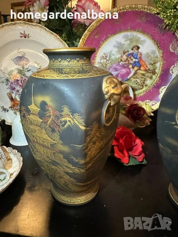 Японски вази „Черната Прелест" – Рядка колекционерска находка, снимка 9 - Антикварни и старинни предмети - 54073573