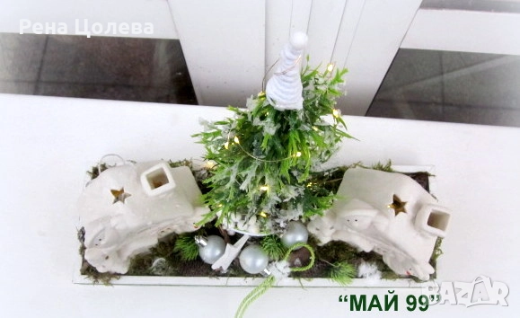 Коледни светещи,заскрежени къщички, снимка 4 - Коледни подаръци - 52489006