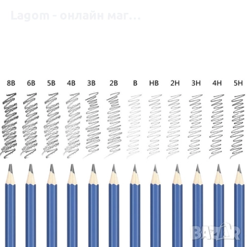 Професионален комплект графитни моливи за рисуване и скициране 74 части, Maaleo, за деца и възрастни, снимка 4 - Други игри - 52561275
