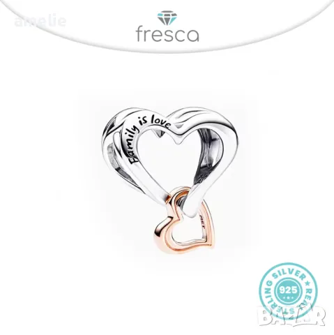 Уникални талисмани Fresca по модел тип Pandora с печати S925. Топ изработка. Колекция Amélie, снимка 18 - Гривни - 48525230