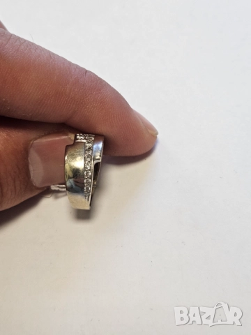 Дамски пръстен, бяло злато 585/14к 3.28гр, снимка 5 - Пръстени - 51531602