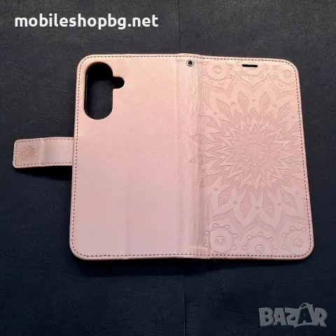 Samsung Galaxy A56/A36/A26 калъф розов с прегради и закопчаване , снимка 8 - Калъфи, кейсове - 49752460