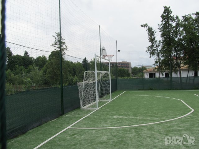 Врата за футбол от стомана 3х2 м с баскетболен кош: – комплектът включва – врата 3х2 м, конзола за б