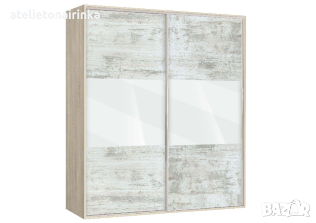 Гардероб с плъзгащи врати Ава 4, снимка 8 - Гардероби - 29590650