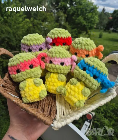 Ръчно Изплетени Костенурки Нинджа Амигуруми