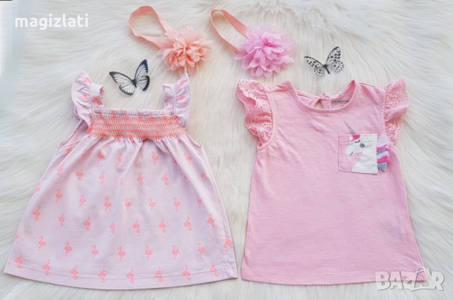 Тениска и туника Carter's 12-18 месеца, снимка 5 - Бебешки блузки - 33720976