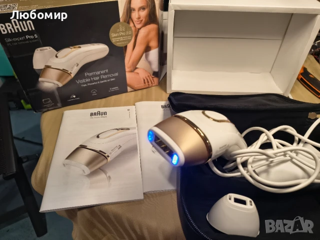 Фотоепилатор Braun Silk-expert Pro 5 IPL PL5140 , снимка 6 - Епилатори - 51358361