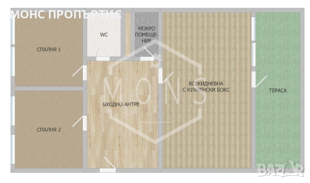 Tристаен обзаведен апартамент в гр. Велико Търново – в близост до Дворец на културата и спорта.
