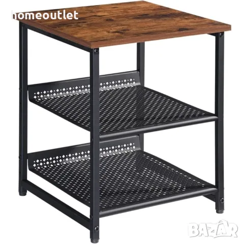 ПРОМОЦИЯ Масичка / шкаф за съхранение 2в1 в индустриален стил JINHUI X001D0J5C3