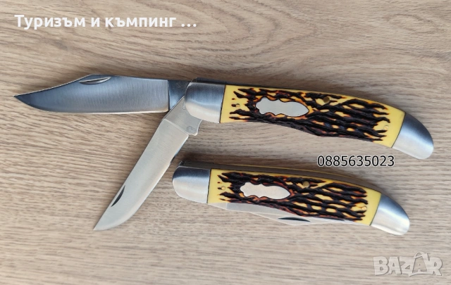 Сгъваем нож с 2 остриета, снимка 2 - Ножове - 53193228