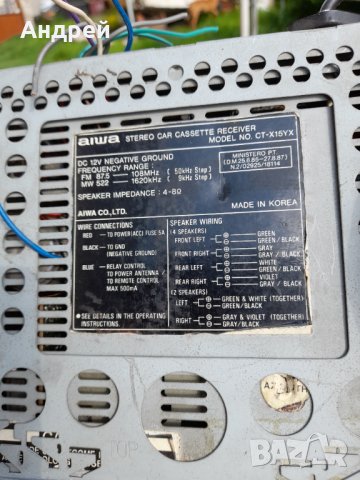 Стар радиокасетофон Aiwa #2, снимка 4 - Антикварни и старинни предмети - 36632019